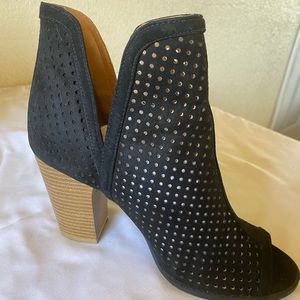 Woman’s peep toe booties
